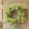 Long Needle Pine Wreath - 24 Inch -Christmas Tree Hill Store artificial wreath northern soft pine wreath 24 32