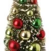 Bottle Brush Tree - Sisal Tree With Ornaments - 9in -Christmas Tree Hill Store bottle brush tree sisal tree with ornaments 9in 12