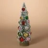 Christmas Bottle Brush Table Top Tree - Glass Ornaments - 10in -Christmas Tree Hill Store christmas bottle brush table top tree glass ornaments 10in 13