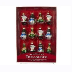 Glass Ornament - Petite Treasures - Set Of 12