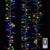 Cluster Garland Lights - 1300 Multicolor LED Lights - Green Wire - 44ft -Christmas Tree Hill Store cluster garland lights 1300 multicolor led lights green wire 44ft 16