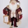 Karen Didion Santa - 16in - Sparkling Burgundy Wine 2020 -Christmas Tree Hill Store decorative figurine wine santa figurine 16 12