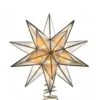 Electric Tree Topper - 15-Point Gold Capiz Star - 8.25in -Christmas Tree Hill Store electric tree topper 15 point gold capiz star 8 25in 15