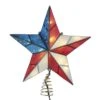 Electric Tree Topper - American Flag Star - 9.84in -Christmas Tree Hill Store electric tree topper american flag star 9 84in 13
