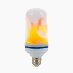Flame Light Bulb - Electric/LED - Fits Standard E26 Base Light Socket
