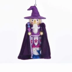 Glass Ornament - Purple Wizard - 5in