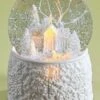 Christmas Snow Globe - White Church - LED -Christmas Tree Hill Store glitterdome white church glitterdome led 18