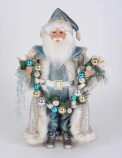 Karen Didion Santa - 16in - Lighted Coastal Swag 2020