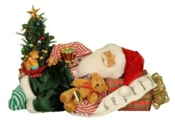 Karen Didion Santa - 16in - Lighted Napping 2018