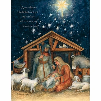 Lang Boxed Christmas Cards - Holy Family - Susan Winget 3 Lang Boxed Christmas Cards - Holy Family - Susan Winget