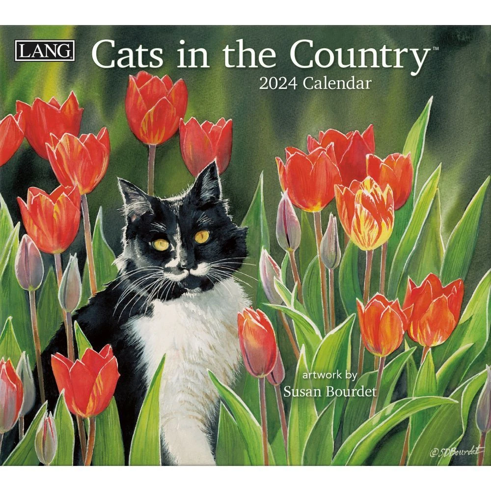 Lang Calendar - 2024 - Cats In The Country - Susan Bourdet 4 Lang Calendar - 2024 - Cats In The Country - Susan Bourdet - Image 2