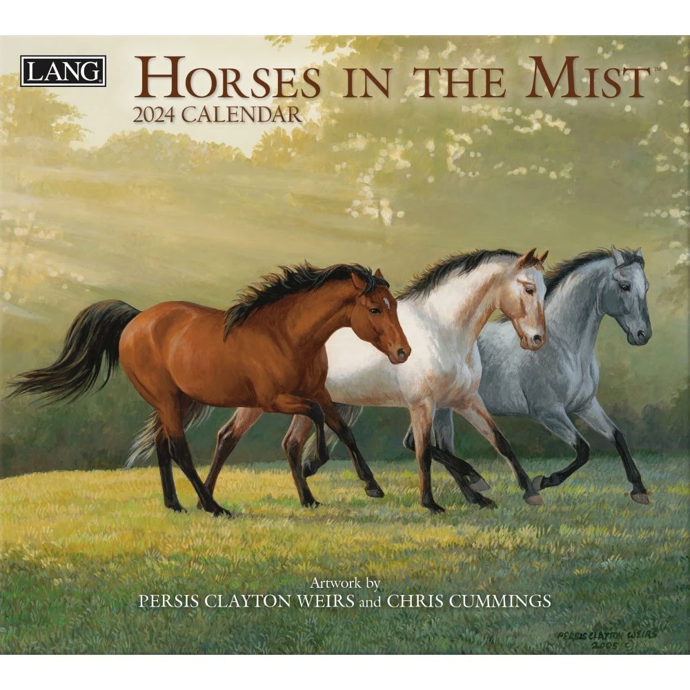 Lang Calendar - 2024 - Horses In The Mist - Weirs/Cummings 3 Lang Calendar - 2024 - Horses In The Mist - Weirs/Cummings