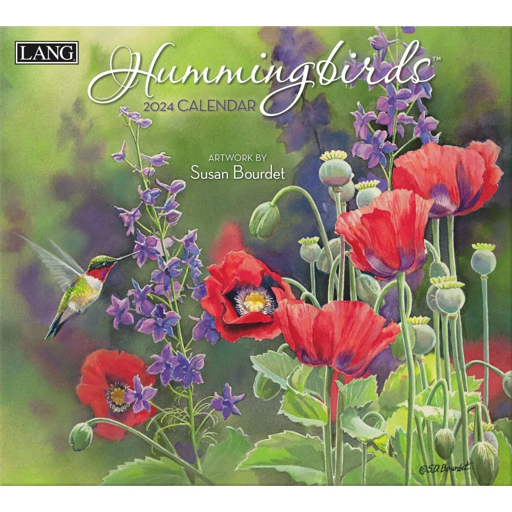 Lang Calendar - 2024 - Hummingbirds - Susan Bourdet 4 Lang Calendar - 2024 - Hummingbirds - Susan Bourdet - Image 2