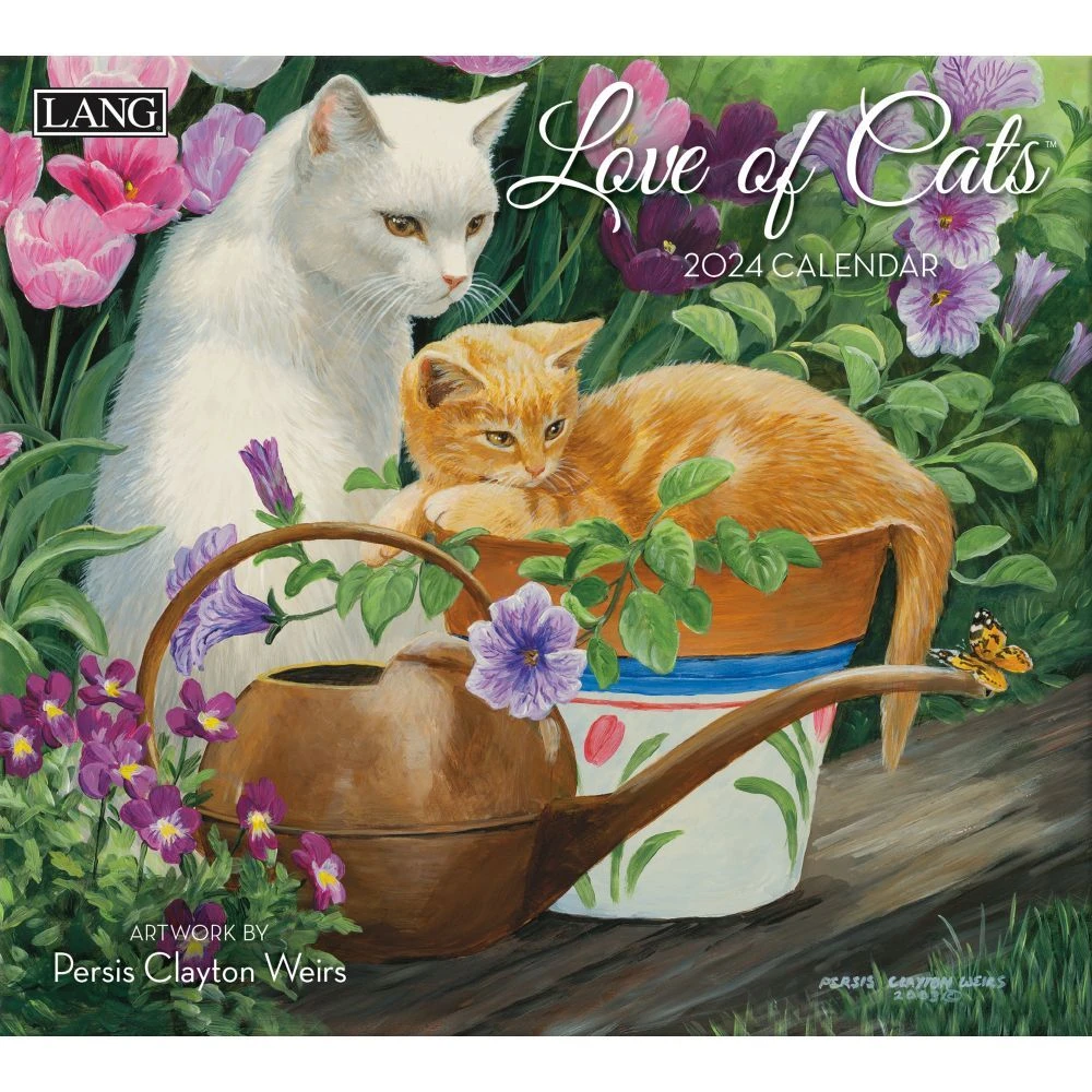 Lang Calendar - 2024 - Love Of Cats - Persis Clayton Weirs 4 Lang Calendar - 2024 - Love Of Cats - Persis Clayton Weirs - Image 2