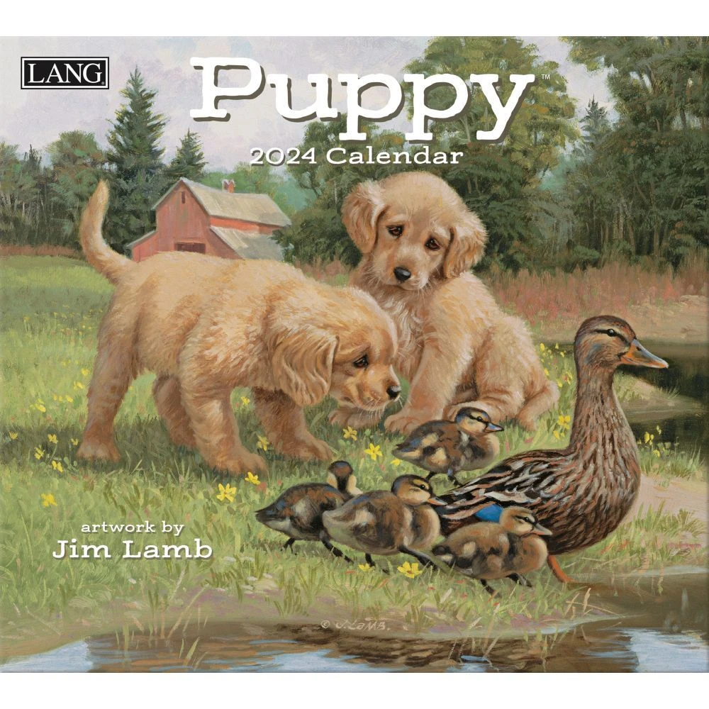 Lang Calendar - 2024 - Puppy - Jim Lamb 4 Lang Calendar - 2024 - Puppy - Jim Lamb - Image 2