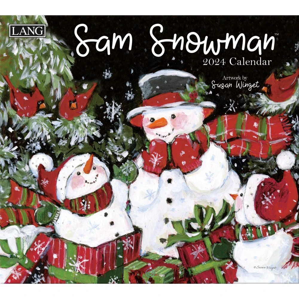 Lang Calendar - 2024 - Sam Snowman - Susan Winget 4 Lang Calendar - 2024 - Sam Snowman - Susan Winget - Image 2