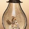 Lighted Water Lantern Snow Globe - Holy Family/Kneeling Angel -Christmas Tree Hill Store lantern snow globe battery timer bronze holy family kneeling angel 15in 10