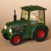 Lighted Water Lantern Snow Globe - Santa In Green Truck -Christmas Tree Hill Store lantern snow globe battery timer santa in green truck 8 75in 13
