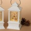 Lighted Water Lantern Snow Globe - White - Snowman/Cardinals -Christmas Tree Hill Store lantern snow globe battery timer white snowman with cardinals 8 5in 13