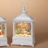 Lighted Water Lantern Snow Globe - Santa In Sleigh -Christmas Tree Hill Store lighted water lantern snow globe santa in sleigh 12
