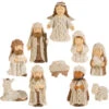 Nativity Set - Cream/Brown - Set Of 10 - 2.5in -Christmas Tree Hill Store nativity set cream brown set of 10 2 5in 9