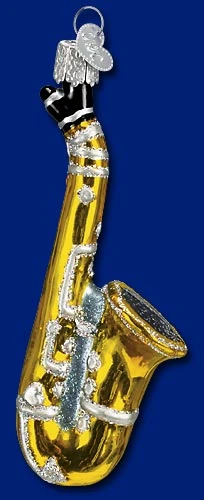 Old World Christmas Glass Ornament - Saxophone