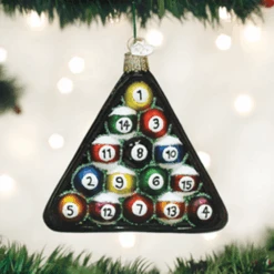 Old World Christmas Glass Ornament - Billard Balls