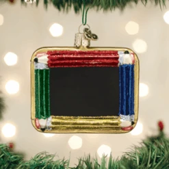 Old World Christmas Glass Ornament - Chalkboard