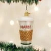 Old World Christmas Glass Ornament - Coffee To Go -Christmas Tree Hill Store old world christmas ornament coffee to go 12
