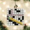 Old World Christmas Glass Ornament - Crossword Puzzle -Christmas Tree Hill Store old world christmas ornament crossword puzzle 15