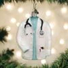 Old World Christmas Glass Ornament - Doctors Coat -Christmas Tree Hill Store old world christmas ornament doctors coat 15