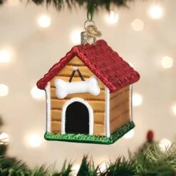 Old World Christmas Glass Ornament - Dog House