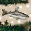 Old World Christmas Glass Ornament - Great White Shark -Christmas Tree Hill Store old world christmas ornament great white shark 15