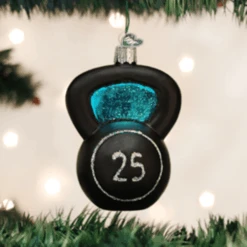 Old World Christmas Glass Ornament - Kettlebell Weight