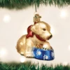 Old World Christmas Glass Ornament - Labrador Pup