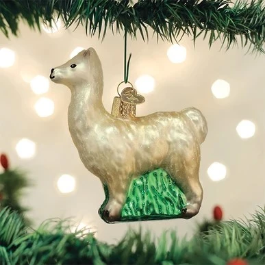 Old World Christmas Glass Ornament - Llama 3 Old World Christmas Glass Ornament - Llama
