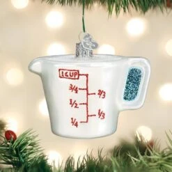 Old World Christmas Glass Ornament - Measuring Cup