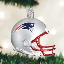 Old World Christmas Glass Ornament - New England Patriots Helmet