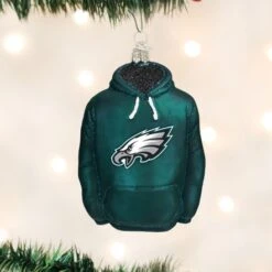 Old World Christmas Glass Ornament - Philadelphia Eagles Hoodie