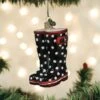 Old World Christmas Glass Ornament - Rubber Boots -Christmas Tree Hill Store old world christmas ornament rubber boots 15