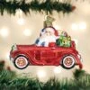Old World Christmas Glass Ornament - Santa In Antique Car -Christmas Tree Hill Store old world christmas ornament santa in antique car 15