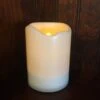 Outdoor Flameless Pillar Candle - Solar Power LED - 4in X 3in -Christmas Tree Hill Store outdoor flameless pillar candle solar power led 4in x 3in 18