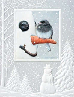 Petite Boxed Christmas Cards - "Nosey Junco"