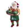 Santa Figurine - Fabriche Santa Holding Wine Basket - 10.5in -Christmas Tree Hill Store santa figurine fabriche santa holding wine basket 10 5in 9