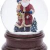Snow Globe - Musical - Santa - 100mm -Christmas Tree Hill Store snow globe musical santa 100mm 12