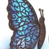 Solar Garden Statue - Blue Butterfly - 14in -Christmas Tree Hill Store solar garden statue blue butterfly 14in 13