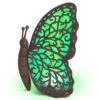 Solar Garden Statue - Green Butterfly - 14in -Christmas Tree Hill Store solar garden statue green butterfly 14in 12