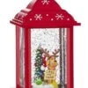 Water Lantern - Dog With Antlers - Battery Operated - 9.5in -Christmas Tree Hill Store water lantern dog with antlers battery operated 9 5in 9